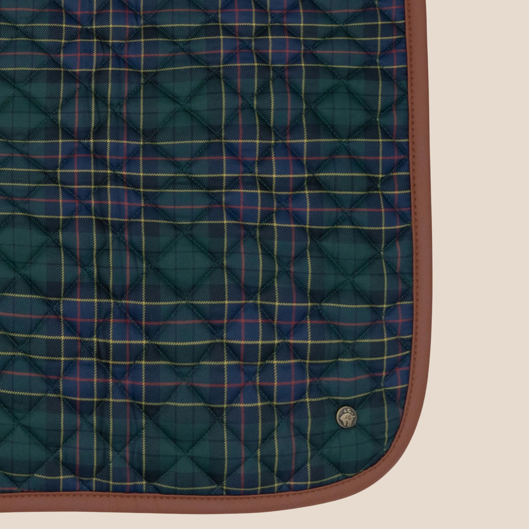 Sixteen Cypress Dressage Pad, Hunter Field Plaid