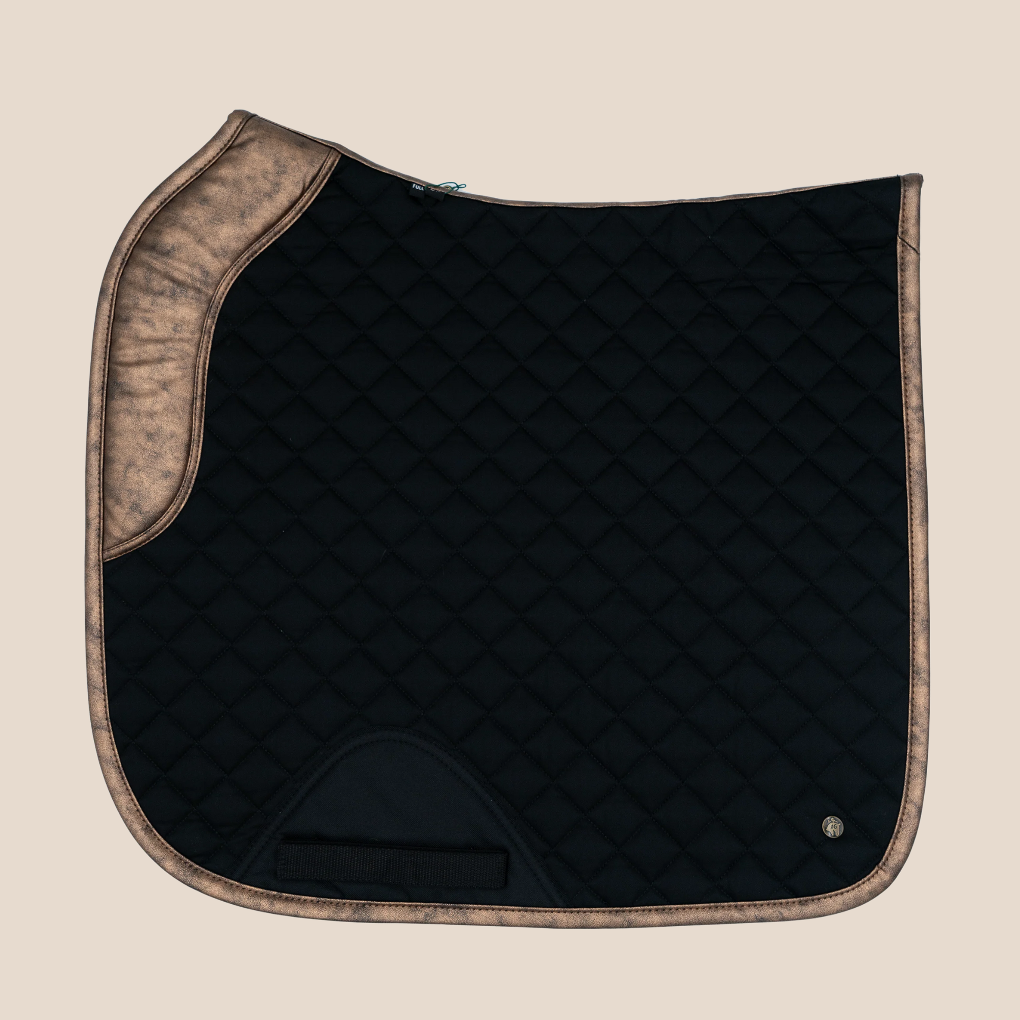 Sixteen Cypress Dressage Pad, Black & Gold Leaf