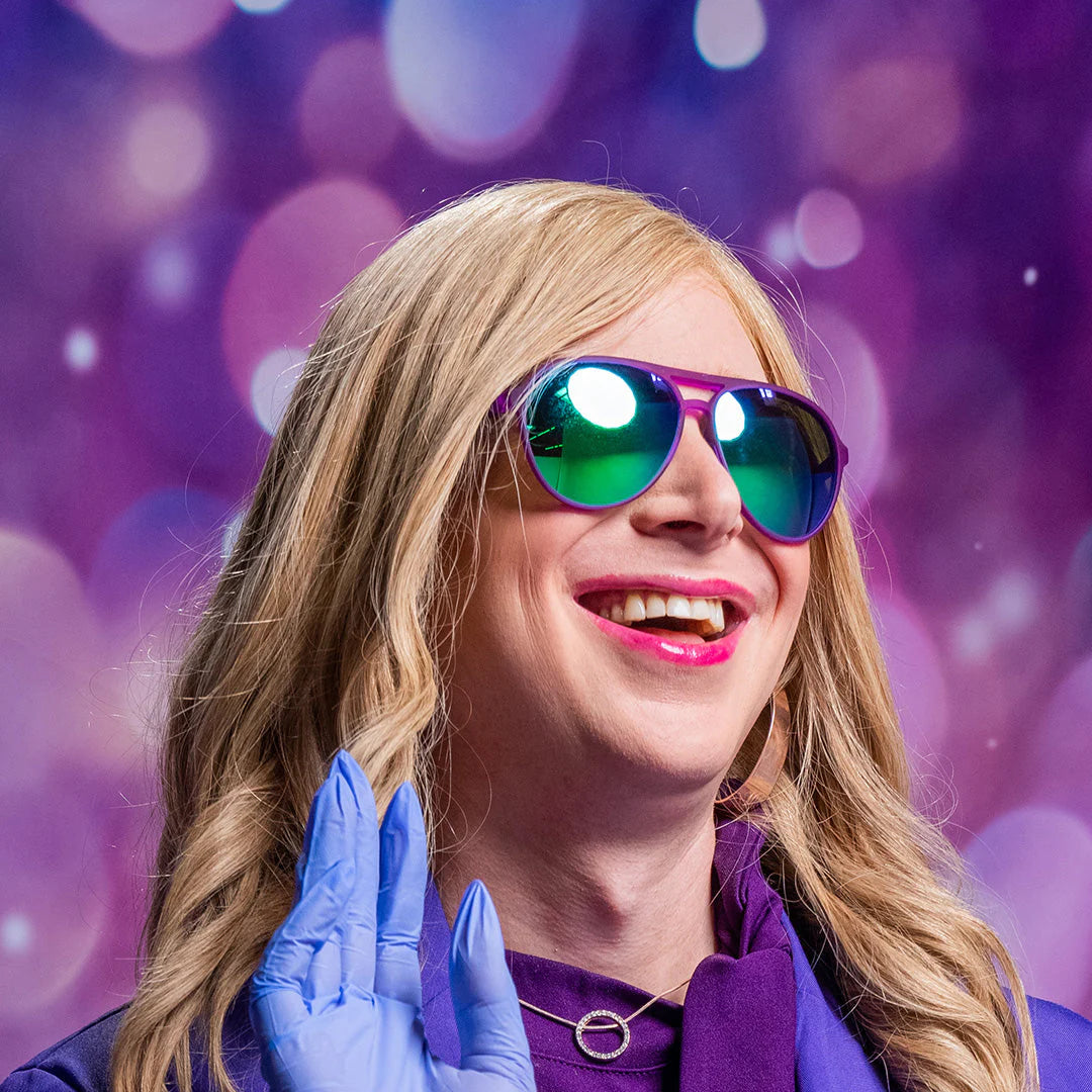 Goodr sunglasses purple top