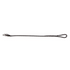 A 6-inch black and white replacement whip popper for equestrian use.