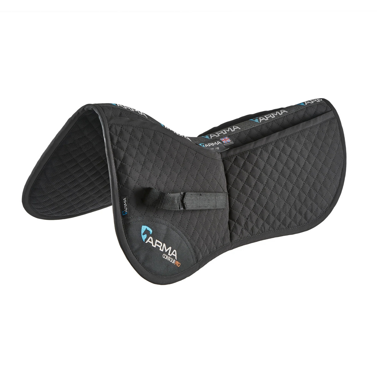 A black quilted ARMA Corrective Half Pad.
