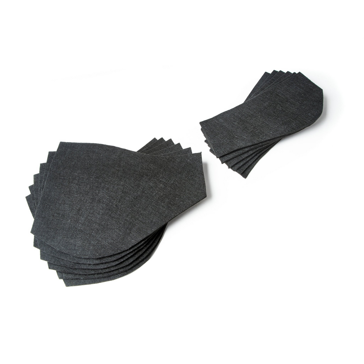 Stack of Corrective Half Pad inserts for the Arma Corrective Half Pad.