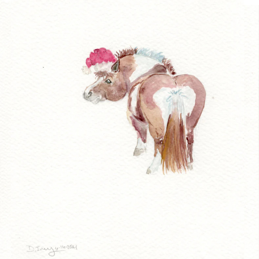 Sona Equestrian Holiday Greeting Cards, 10 Pack
