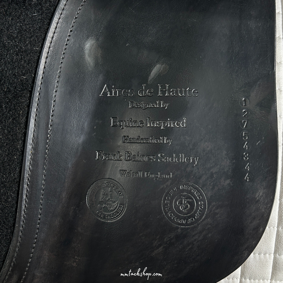 Used 18" Aires de Haute by Equine Inspired Dressage Saddle, Crafted By Frank Baines