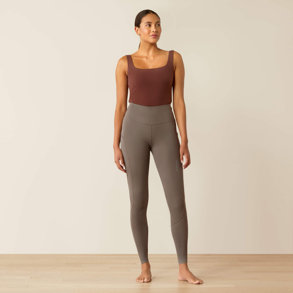 Ariat Breathe Eos Half Grip Tight, Plum Grey