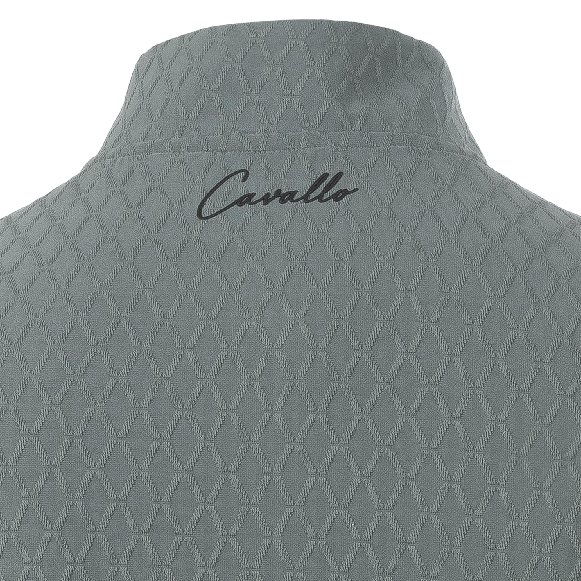 Cavallo CavalNinette Jacquard 1/4 Zip Functional Shirt, Thyme