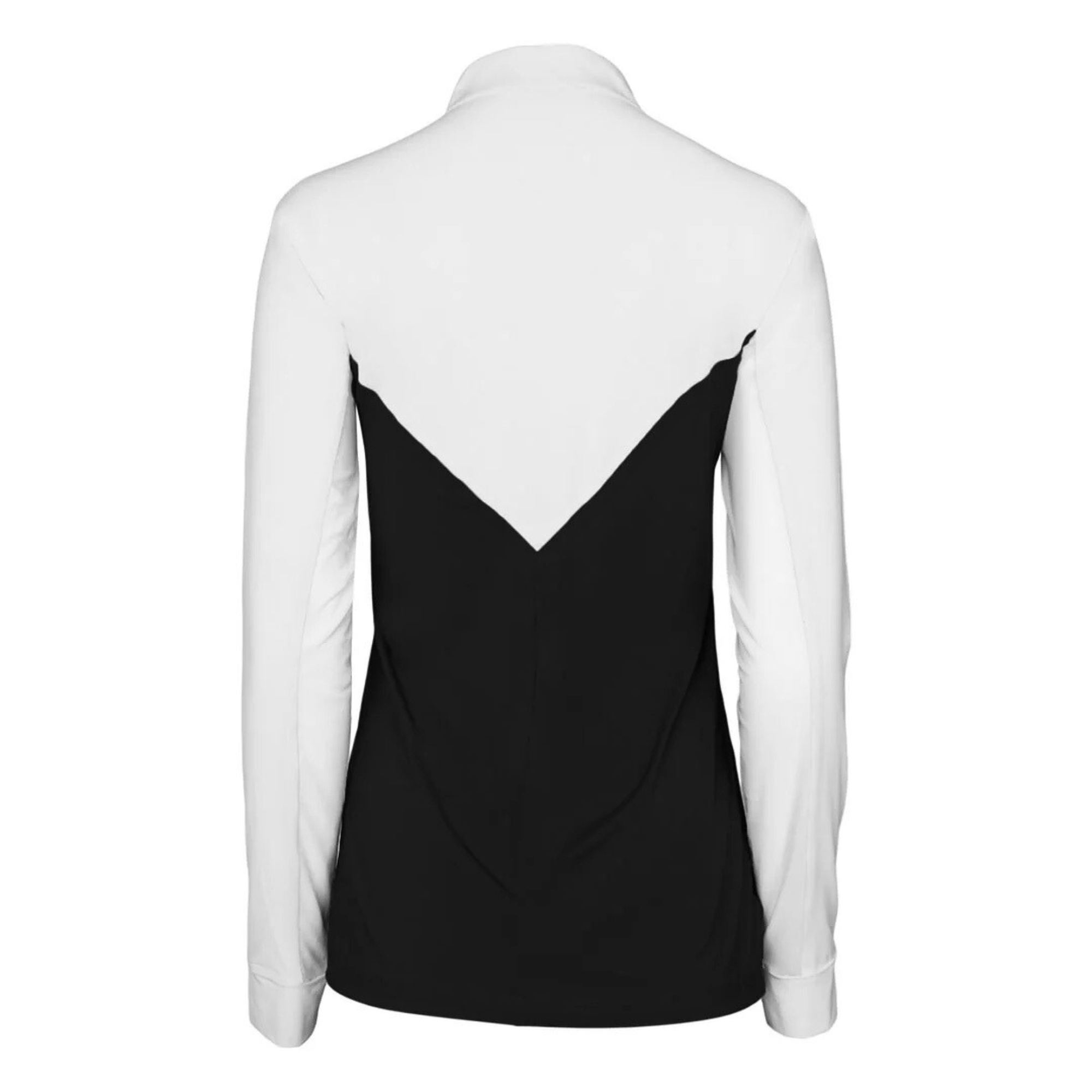 Dapplebay Lady 1/4 Zip Show Top, Black