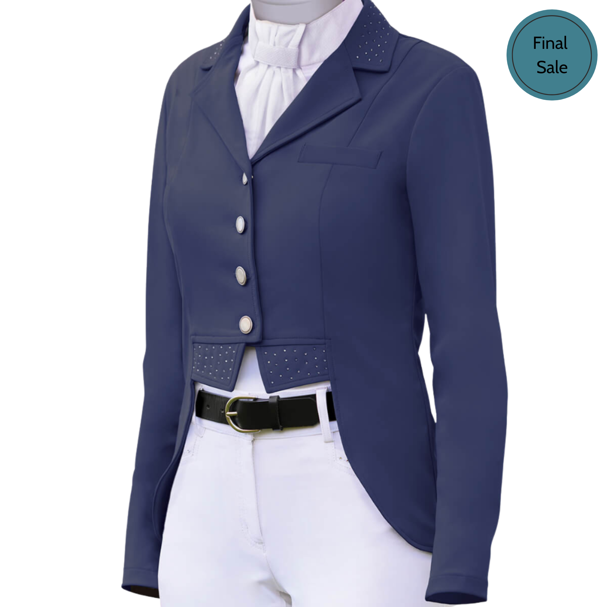 Ovation Elegance Dressage Short Tail Show Coat, Navy