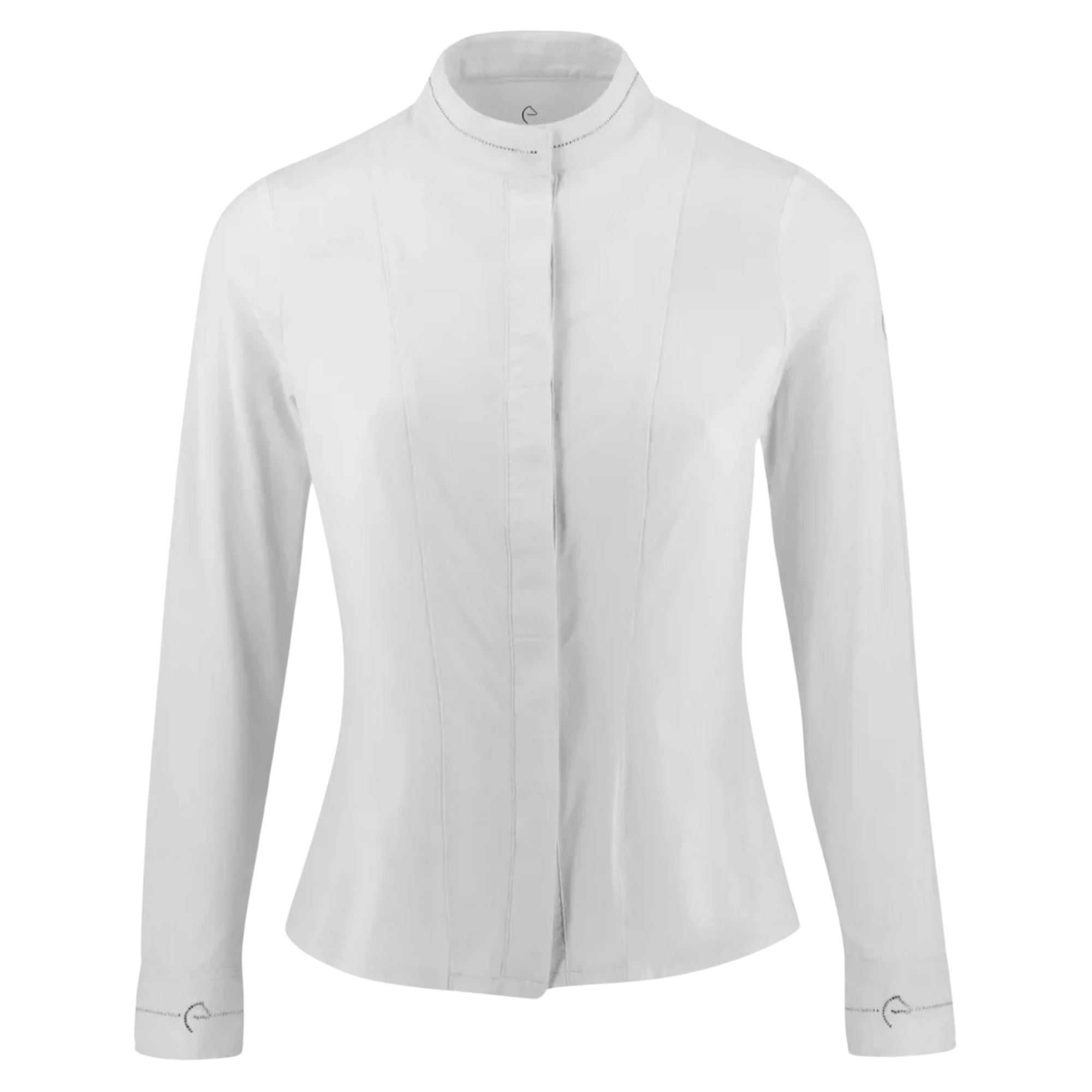 Equithème Julia Long Sleeve Competition Shirt, White