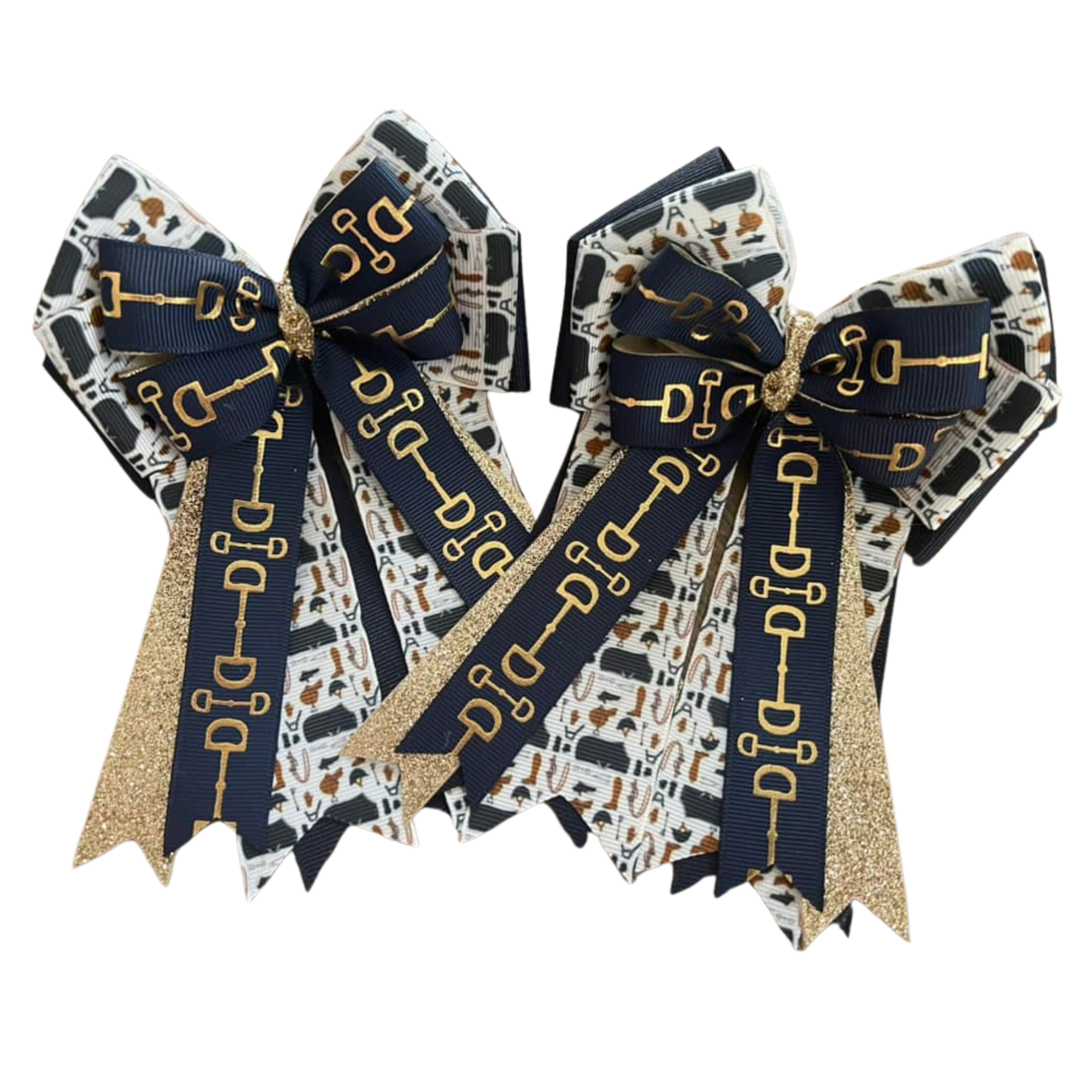 FabbyFab "Navy Tack" Show Bows