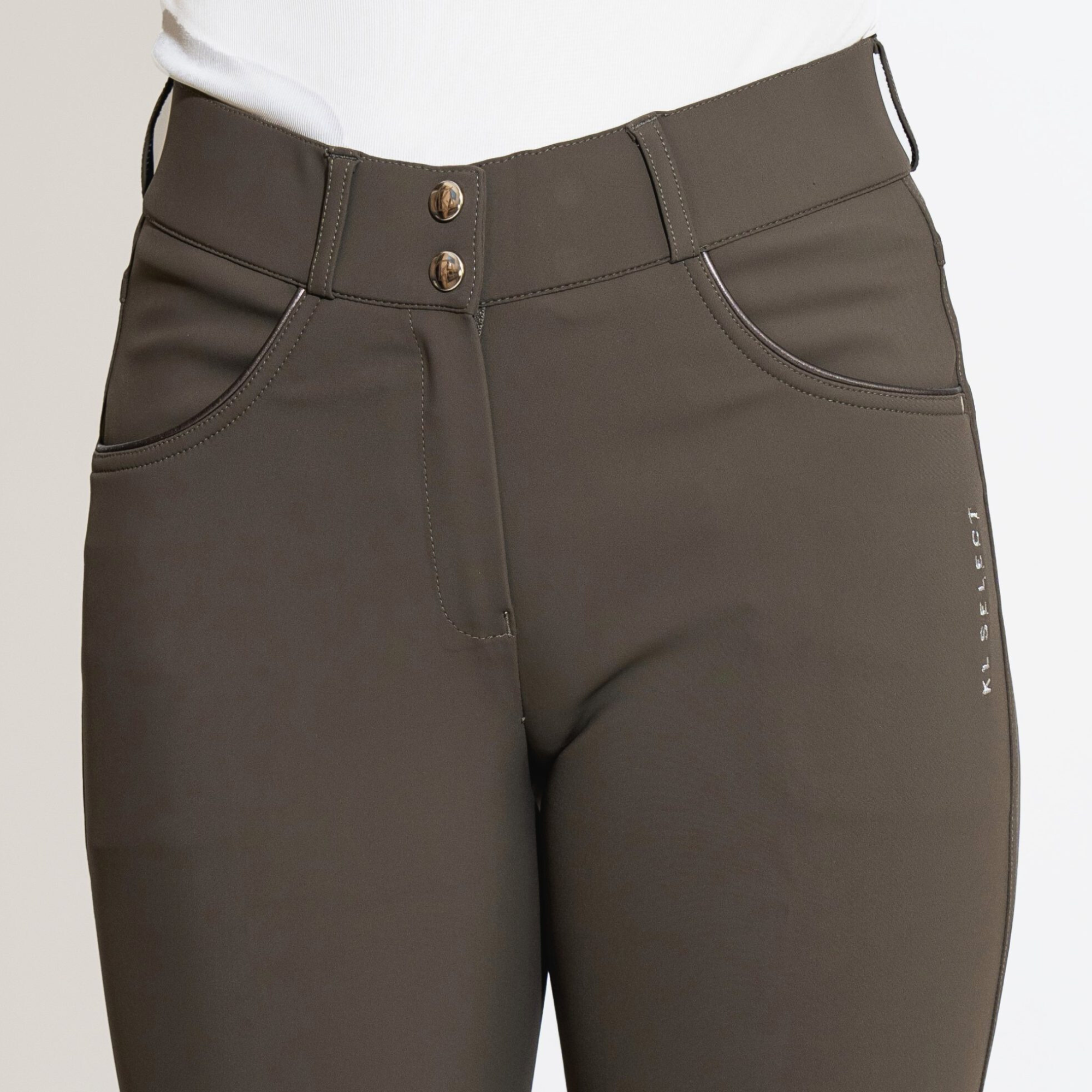 KL Select Gabrielle Full Seat Breeches, Truffle