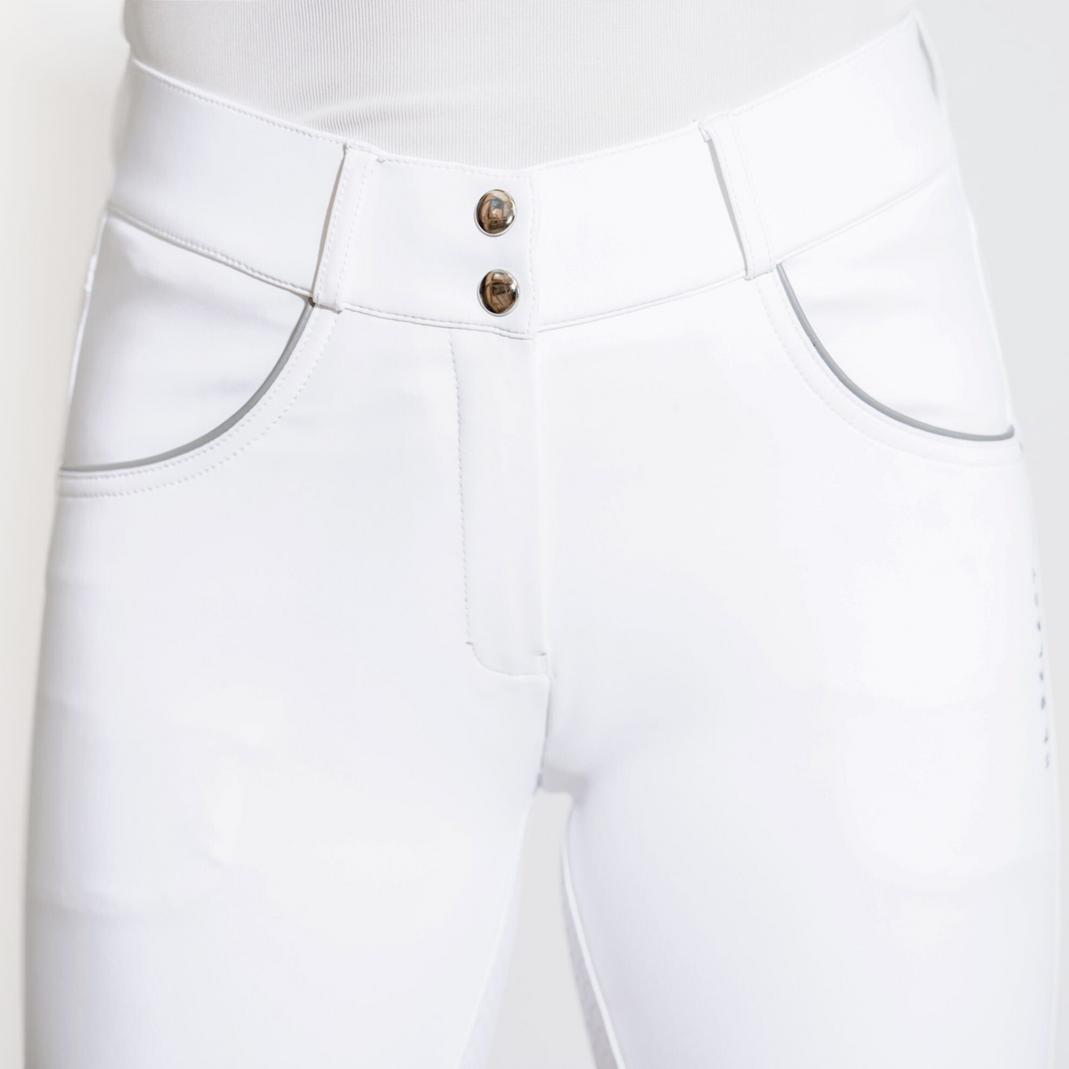 KL Select Gabrielle Full Seat Breeches, White