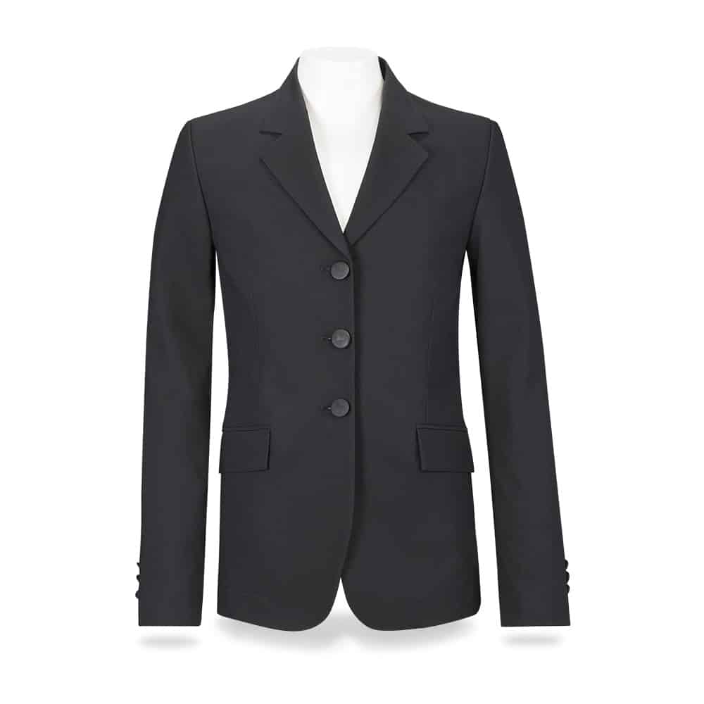 R.J. Classics Hailey II Girls Stretch Show Coat, Black