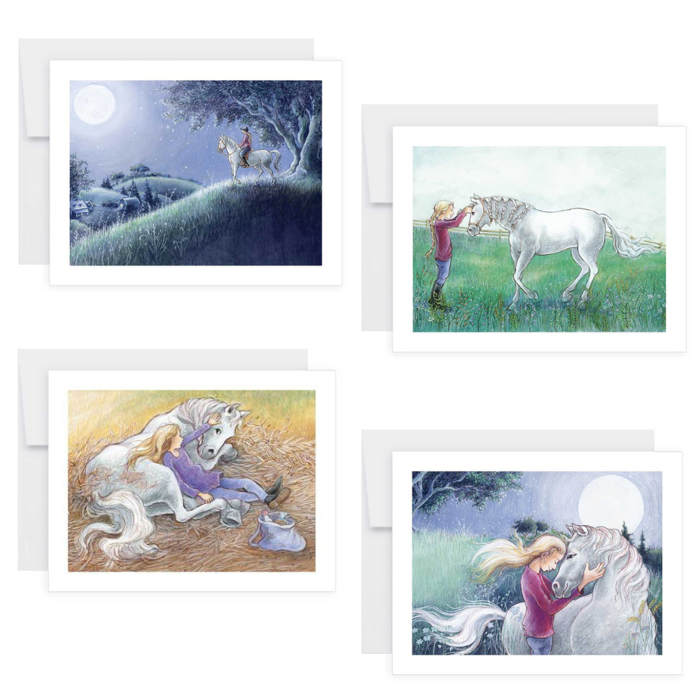 Jump The Moon Note Cards, 8 pack