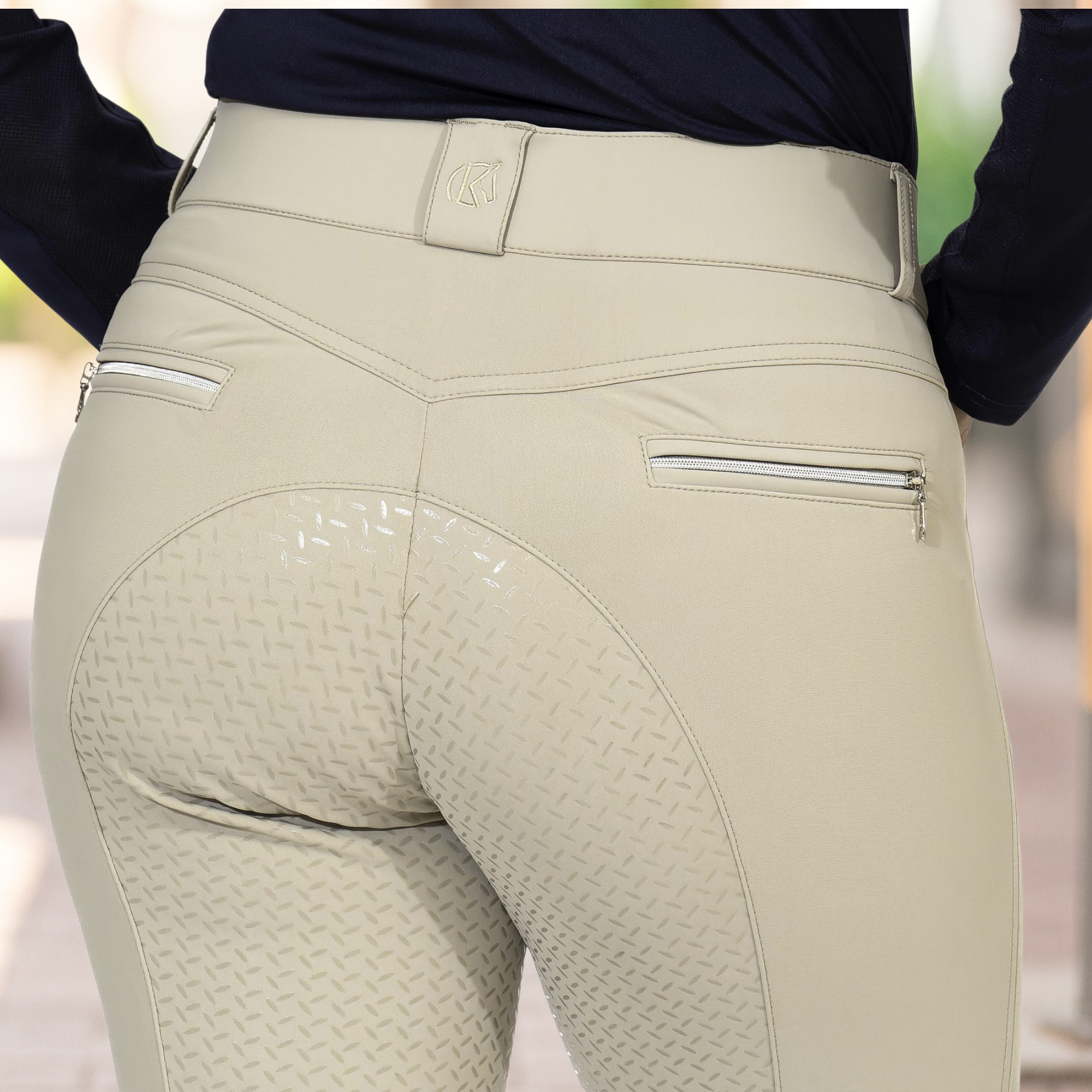 KL Select Gabrielle Full Seat Breeches, Beige