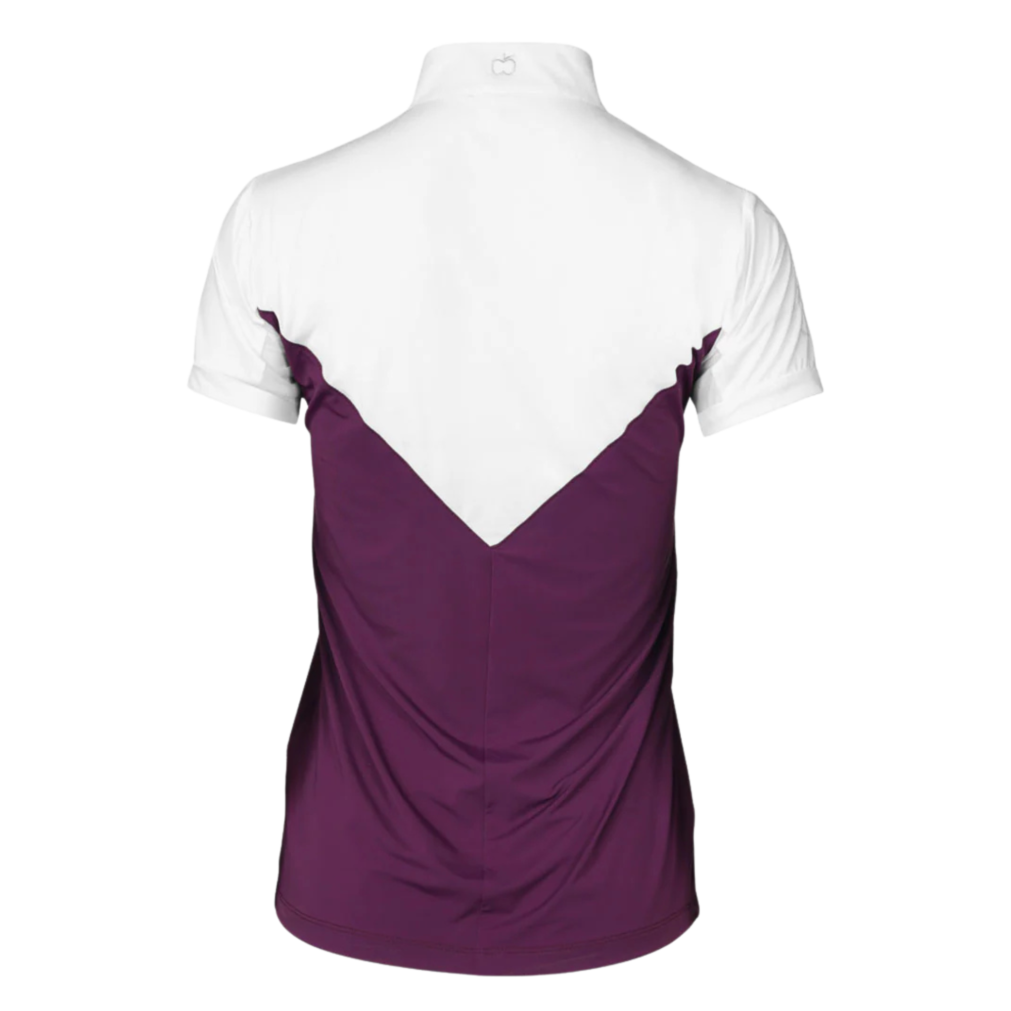 Dapplebay Lady 1/4 Zip Short Sleeve Show Top, Plum