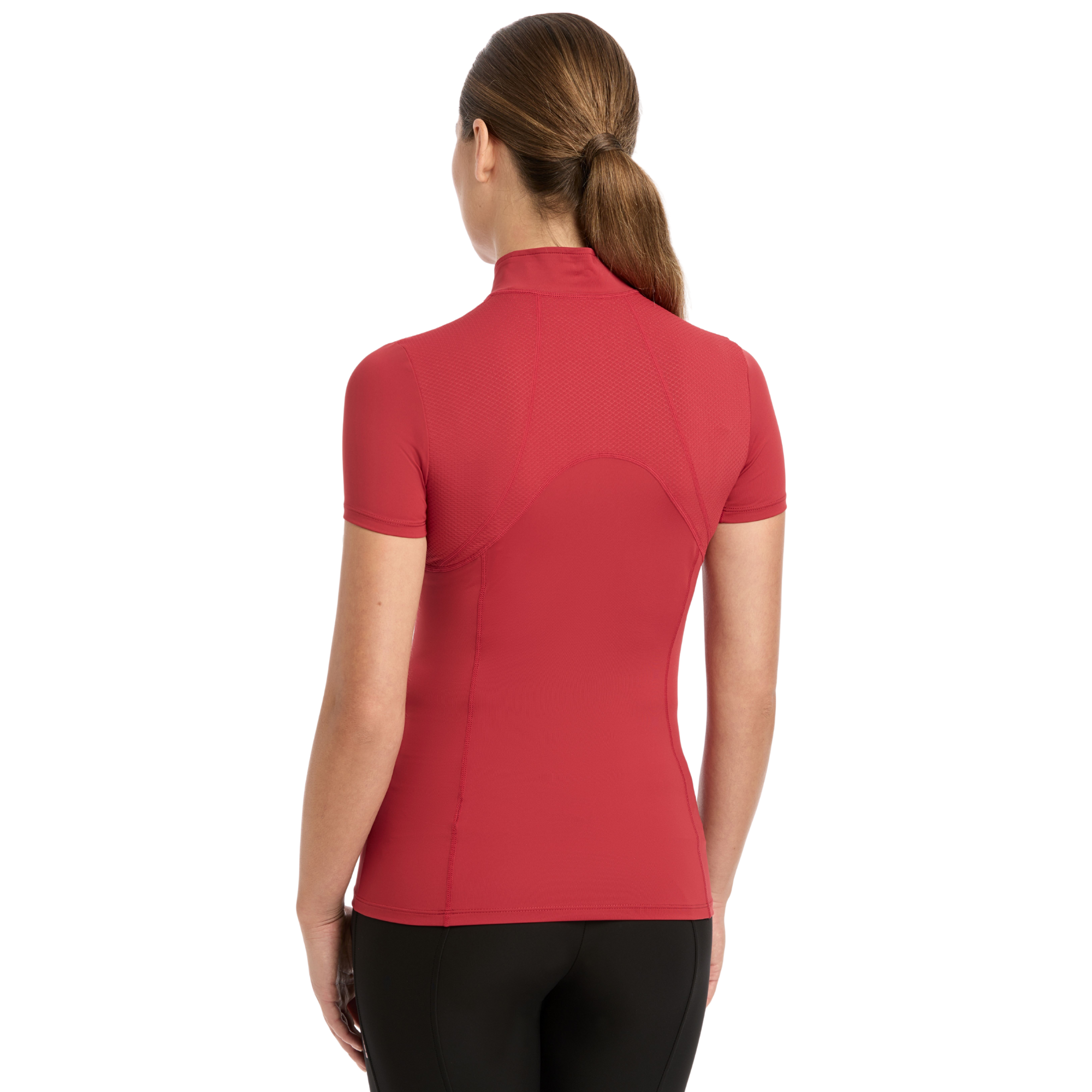 LeMieux Mia Mesh Short Sleeve Base Layer, Chilli