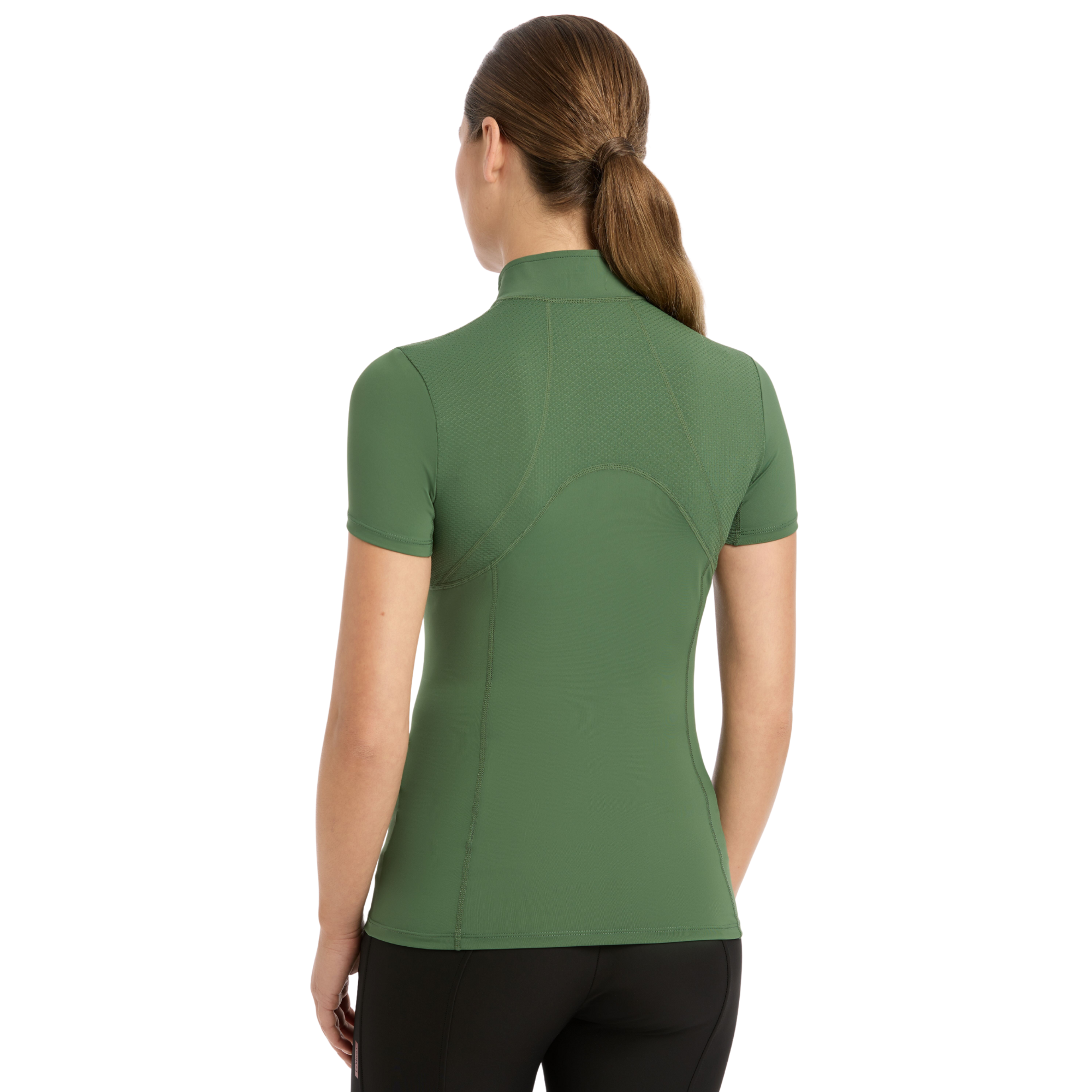 LeMieux Mia Mesh Short Sleeve Base Layer, Hunter Green