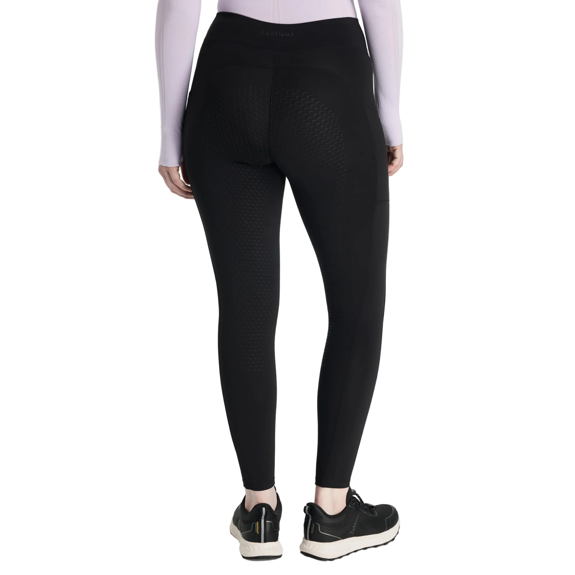 LeMieux Natalie Brushed Full Seat Pull On, Black