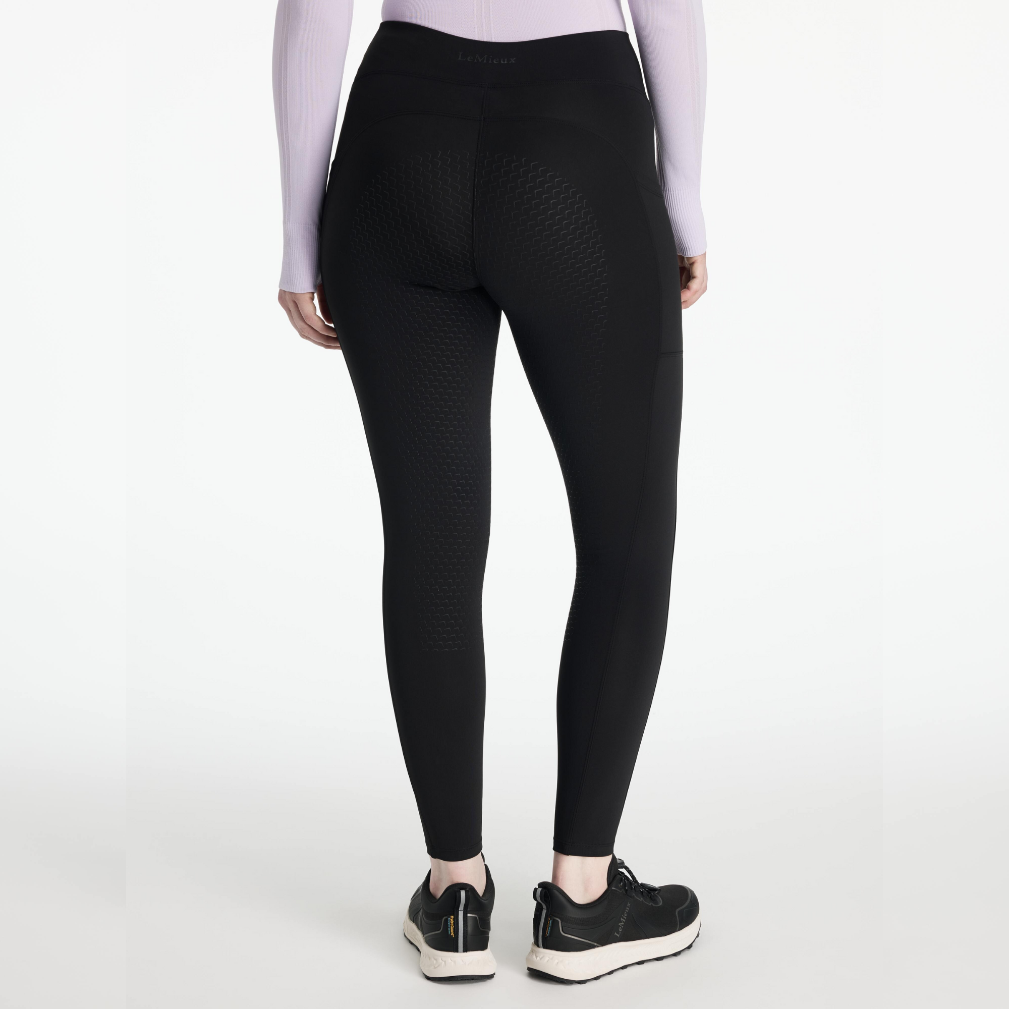 LeMieux Natalie Brushed Full Seat Pull On, Black