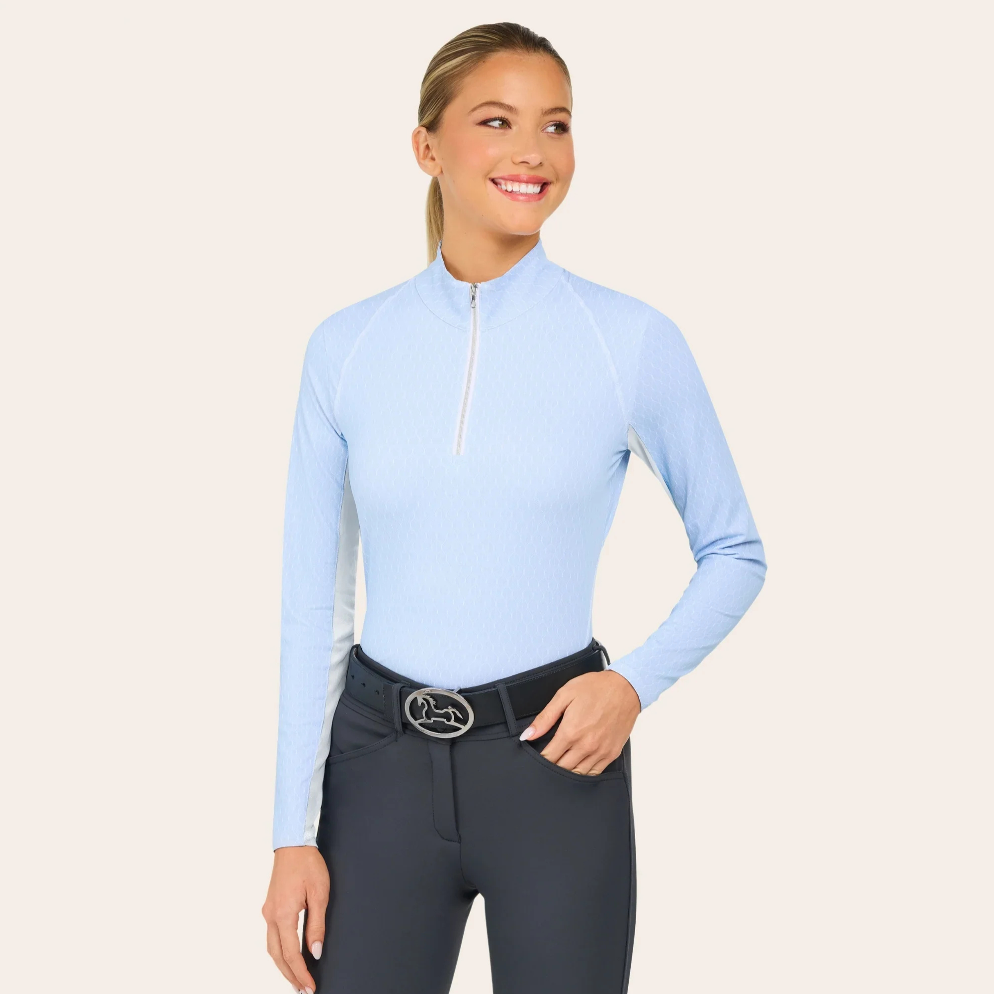 R.J. Classics Libby Training Shirt, Blue Coastal Palm