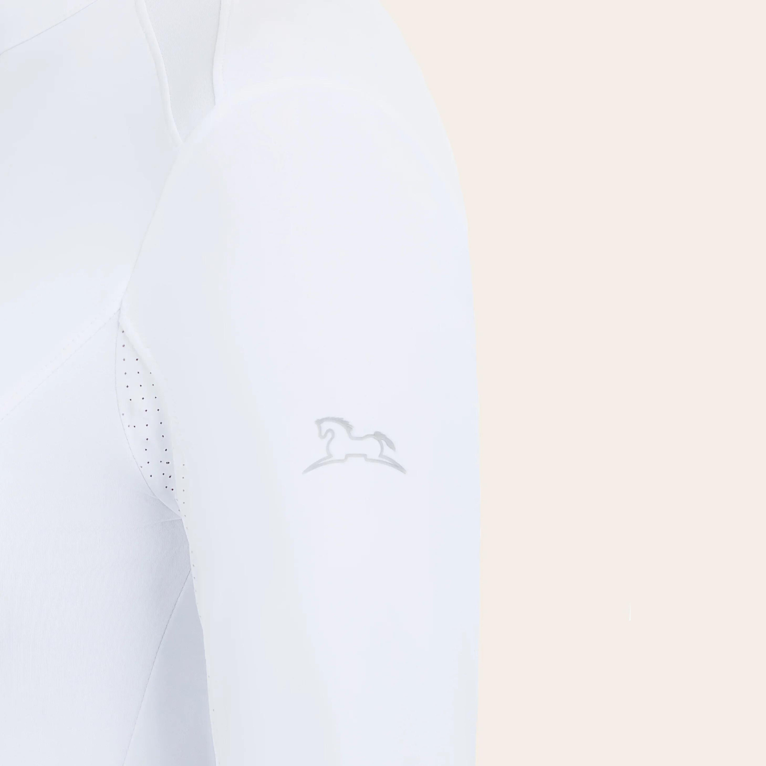 R.J. Classics Tori Jr. Show Shirt Sleeve Detail with R.J. Classics Logo Horse