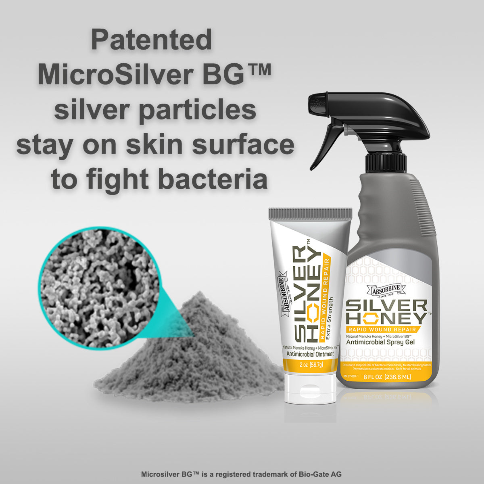 Silver Honey Rapid Wound Repair Spray Gel