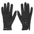 A pair of black Roeckl Roeck-Grip Riding Gloves. Showing a top side of the glove and a palm side of the glove.