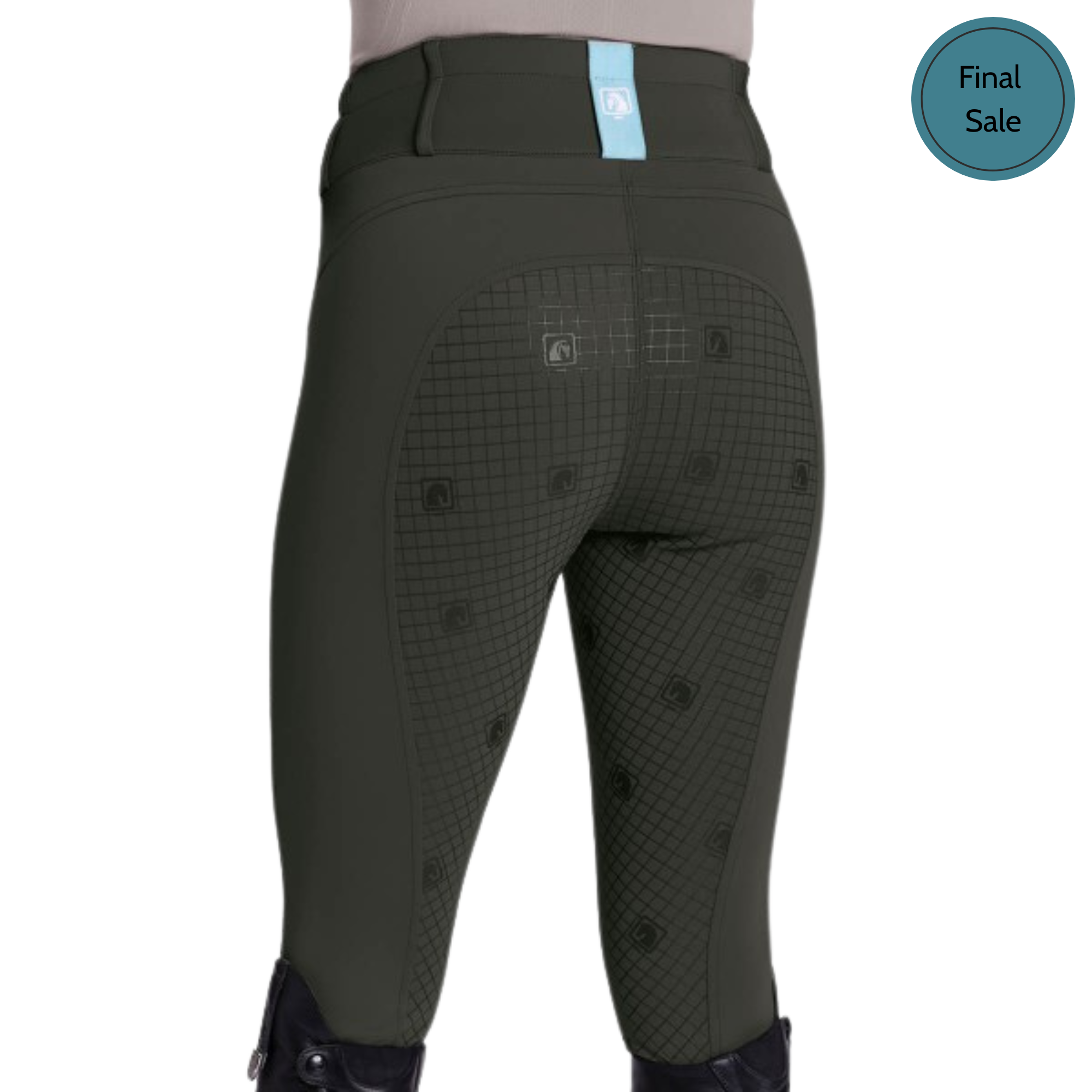 Romfh Evelyn Full Grip 3 Button Breech, Dark Olive Plus Sizes
