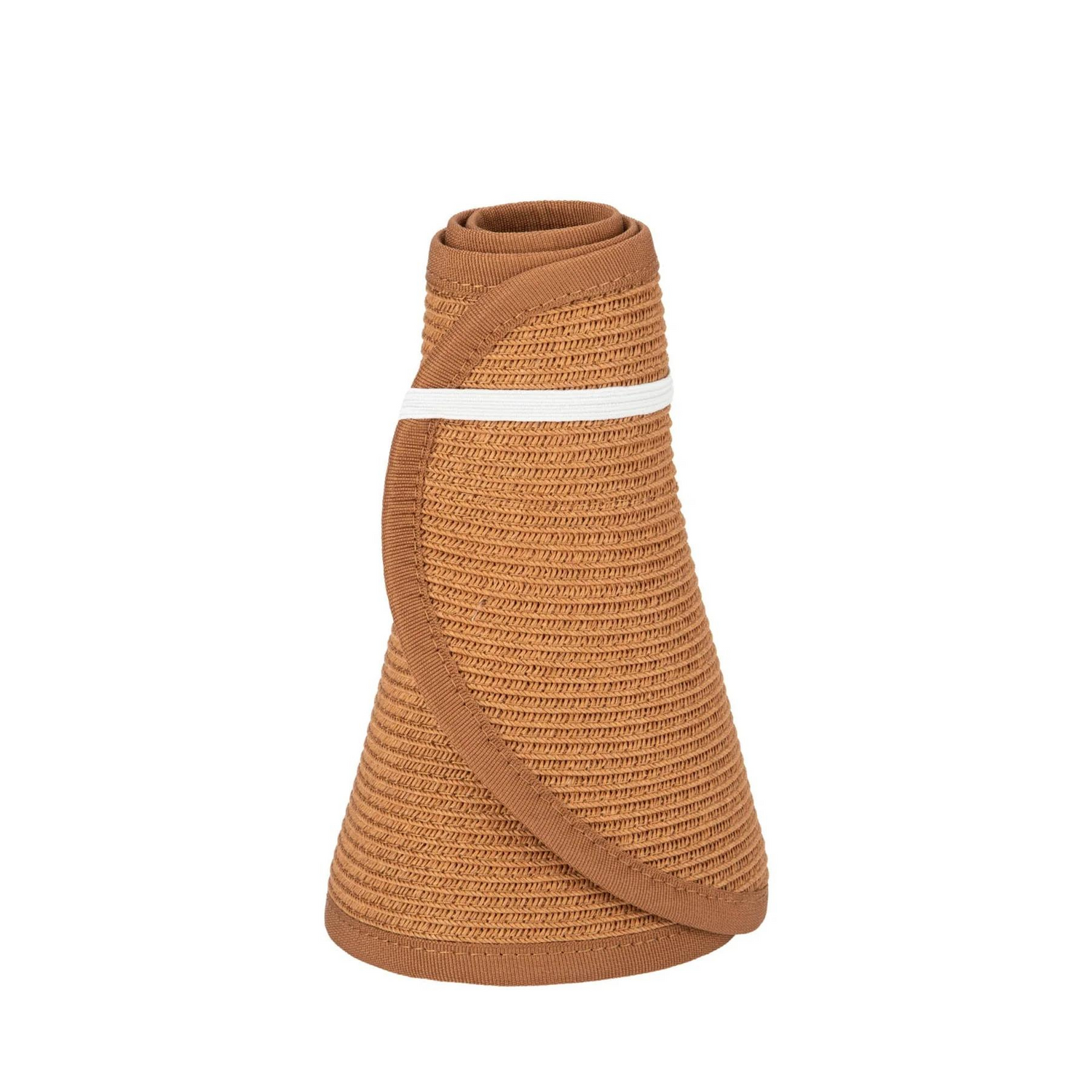 San Diego Hat Company Signature Ultrabraid Large Brim Visor, Brown