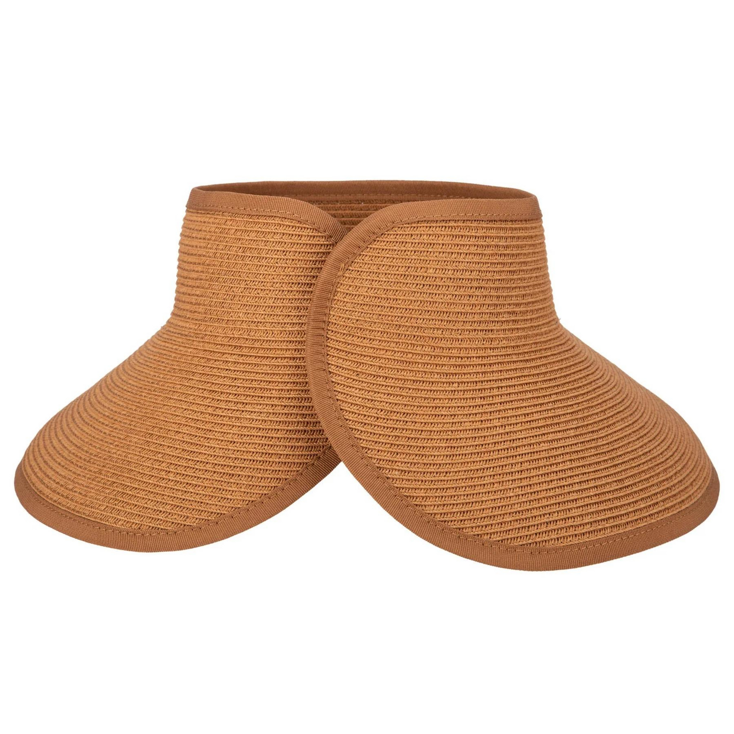 San Diego Hat Company Signature Ultrabraid Large Brim Visor, Brown