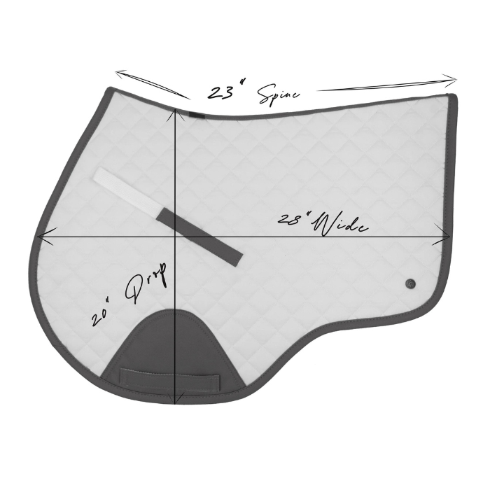 Sixteen Cypress Close Contact Pad, Navy & Cognac