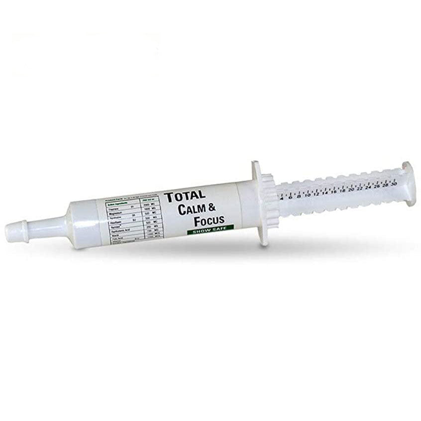 A syringe labeled &