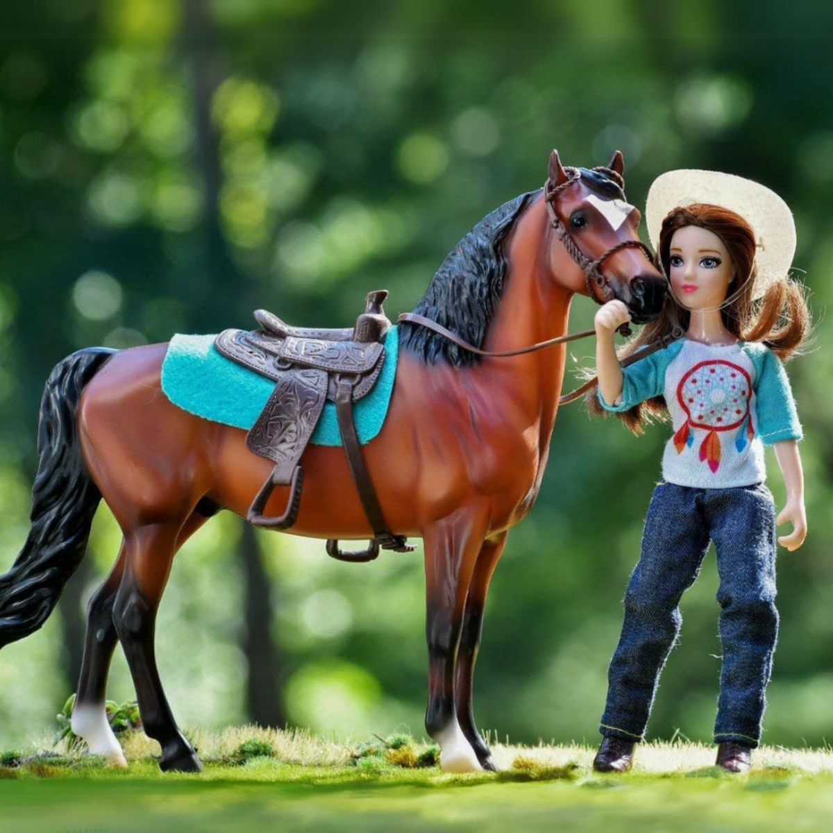 Breyer Horse Classics Natalie the Cowgirl model figurine.