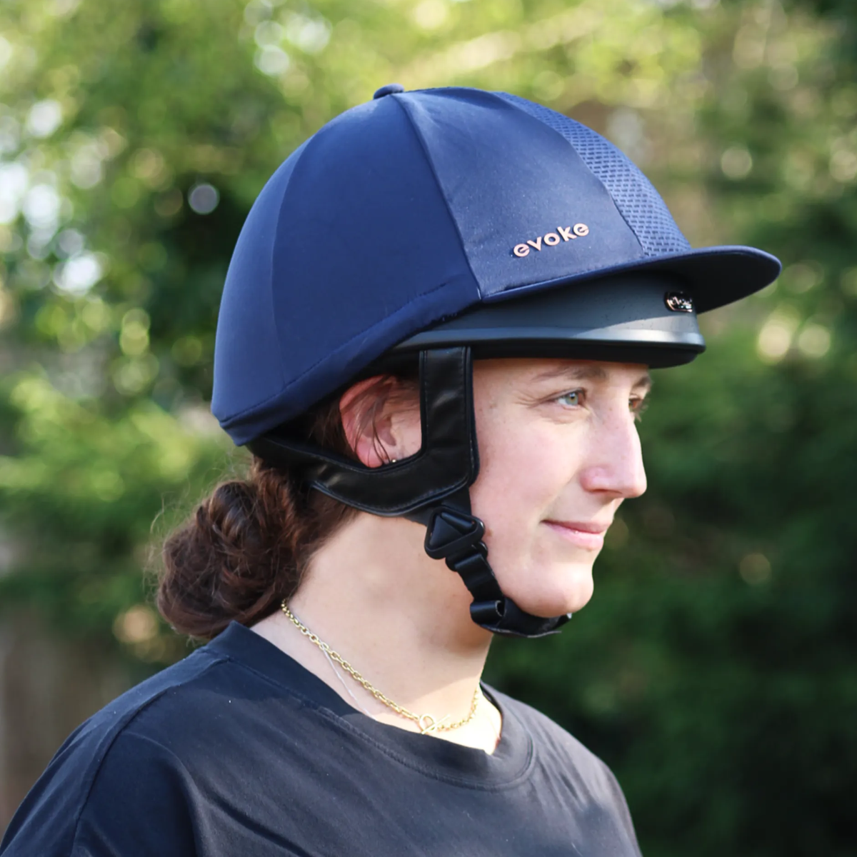 Evoke Vented Hat Silk, Navy