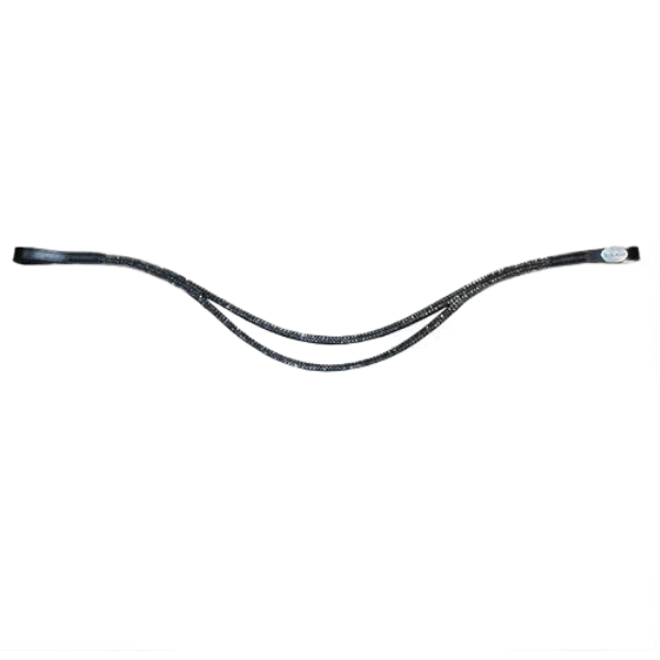 Kavalkade "Duo Slim" Black Browband