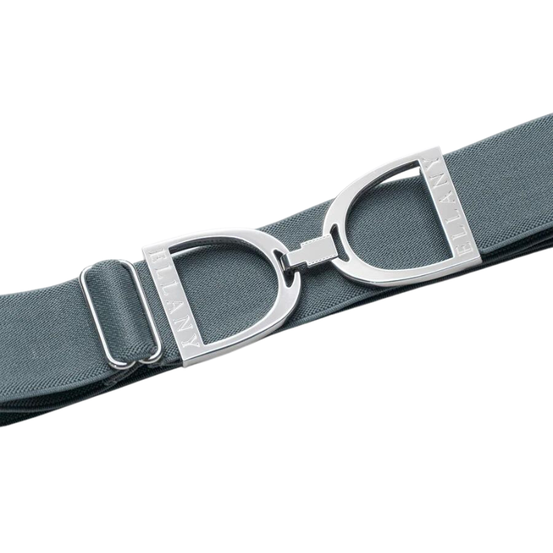 Ellany 1.5" Ivy, Silver Stirrup Buckle Belt