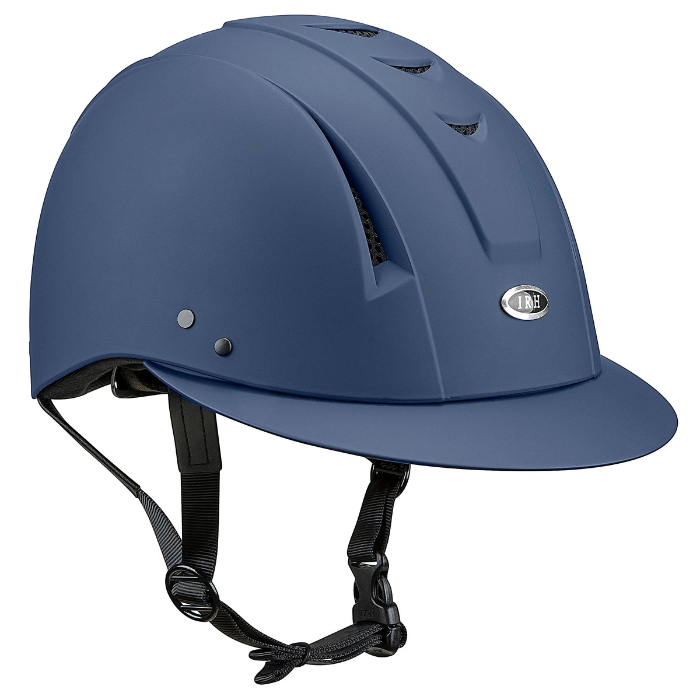 IRH Matte Navy Equi-Pro Deluxe Schooling Helmet with Sun Visor