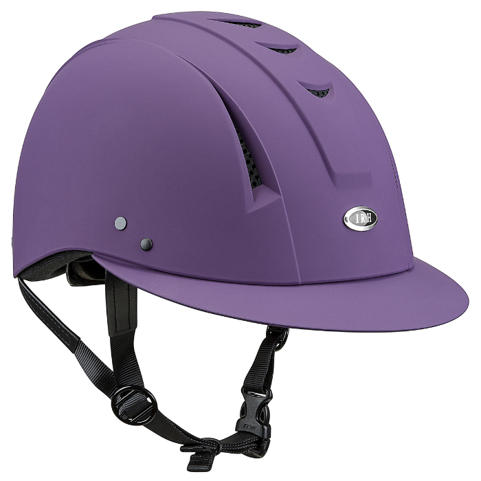 IRH Matte Purple Equi-Pro Deluxe Schooling Helmet with Sun Visor