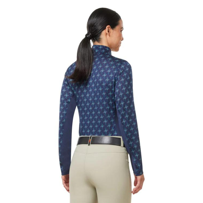 Kerrits Keystone IceFil Long Sleeve Shirt, Ink Bits N' Crops