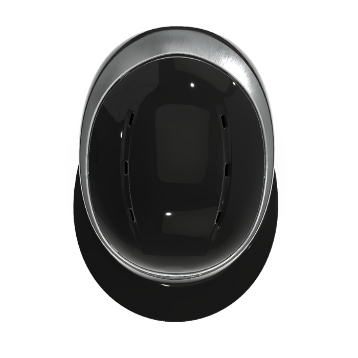 Charles Owen HALO LUXE CX Black Gloss Stellar Crystal Ring