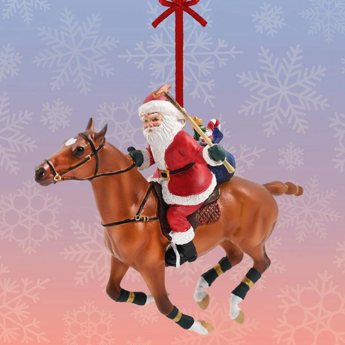 Breyer 2023 Polo Playing Santa Ornament