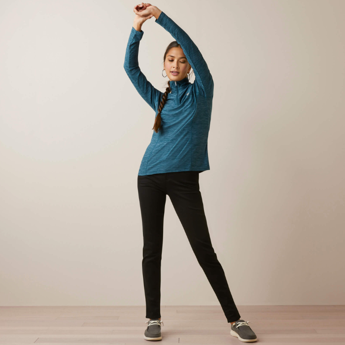 Ariat Laguna 1/4 Zip Top, Reflecting Pond