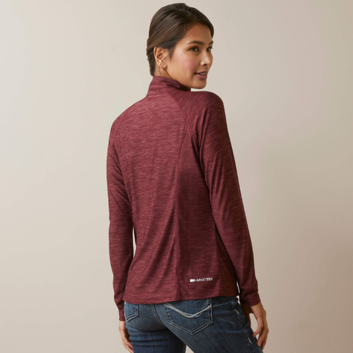 Ariat Laguna 1/4 Zip Top, Tawny Port