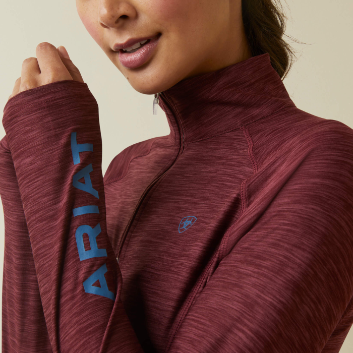 Ariat Laguna 1/4 Zip Top, Tawny Port