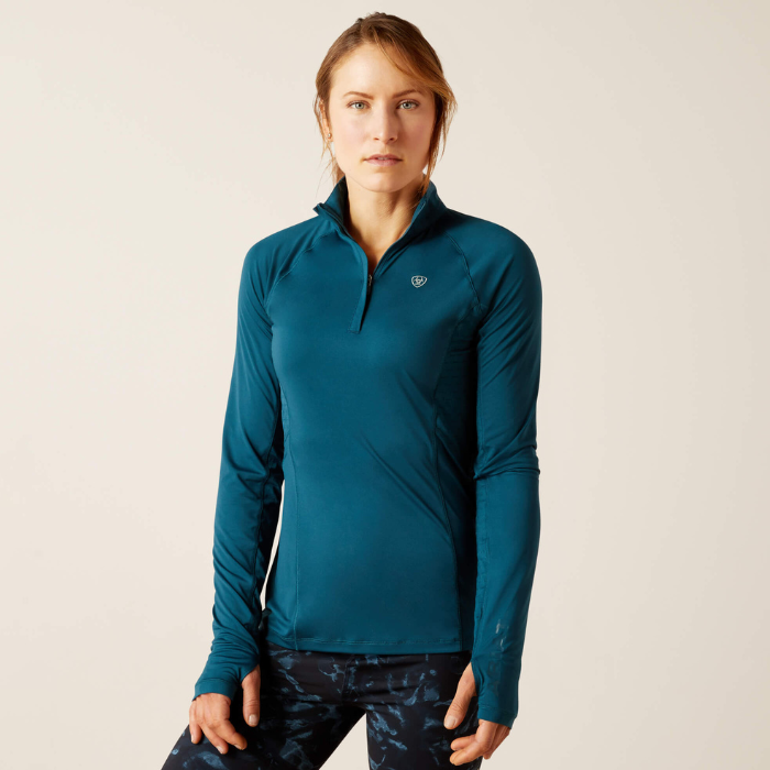 Ariat® Lowell 2.0 1/4 Zip Baselayer, Reflecting Pond