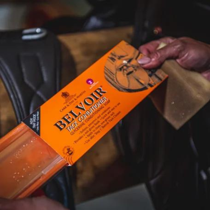 Belvoir Tack Conditioner Bar Soap with Tray