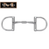 A Myler Dee Stainless Steel Snaffle without Hooks, featuring a copper inlay with a standard 3 3/4" dee.