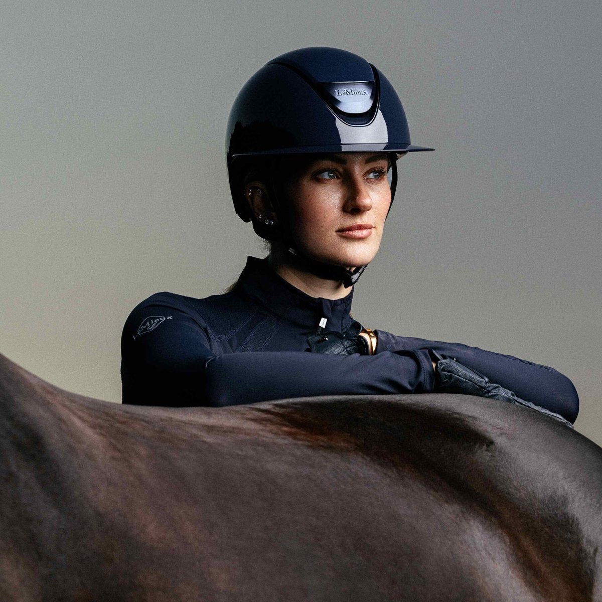 LeMieux Verv® Competition Helmet, Navy Gloss