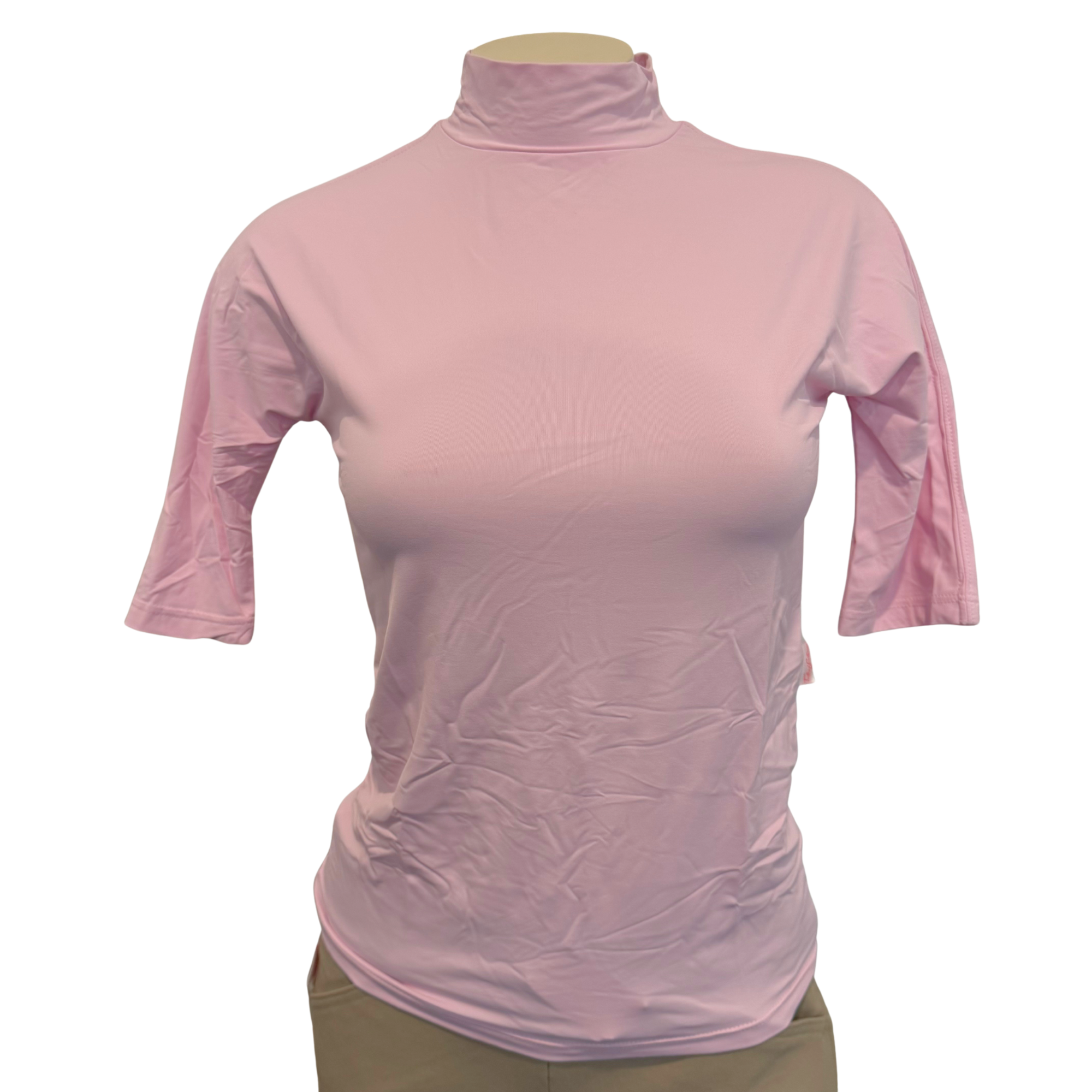Tailored Sportsman ICEFIL Mock Neck Sunshirt, Pink Lady
